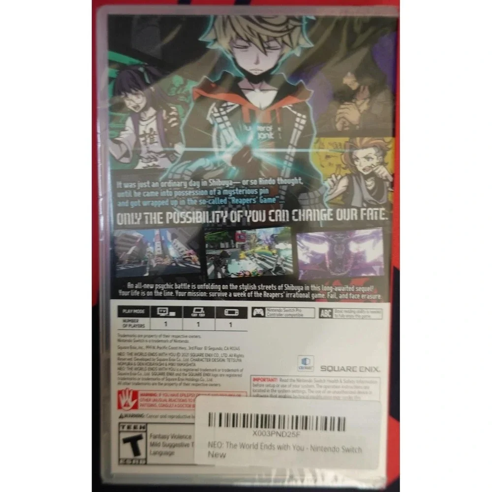 NEO The World Ends with You Nintendo Switch Square Enix Action RPG New Sealed